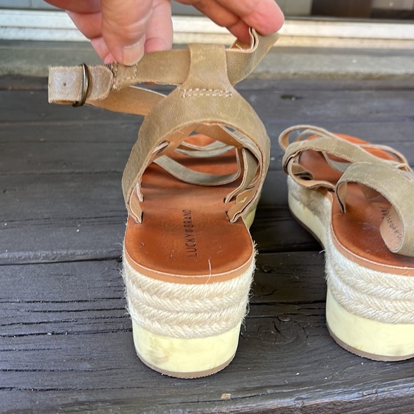 Lucky Brand Strappy Platform Sandles - Picture 7 of 8